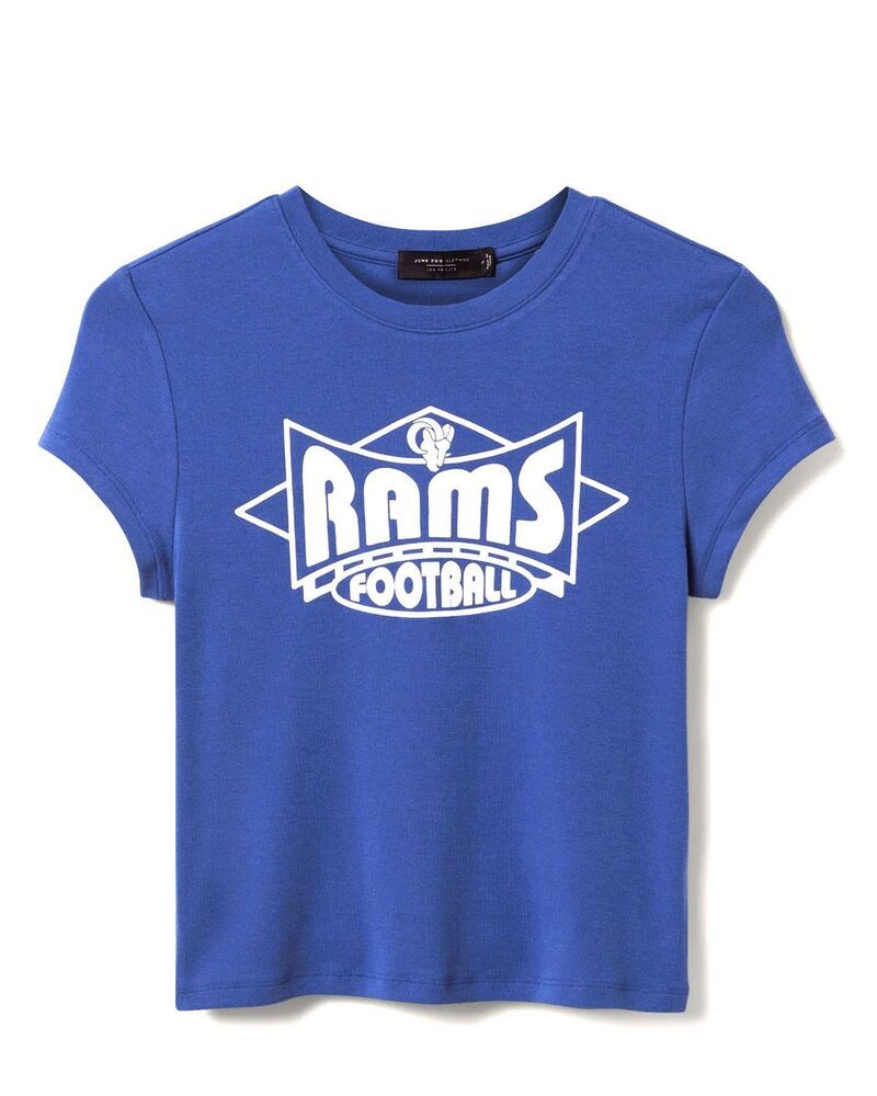 ジャンクフードクロージング レディース トップス Tシャツ Junk Food Clothing Womens NFLos Angeles Rams Baby Tee Liberty