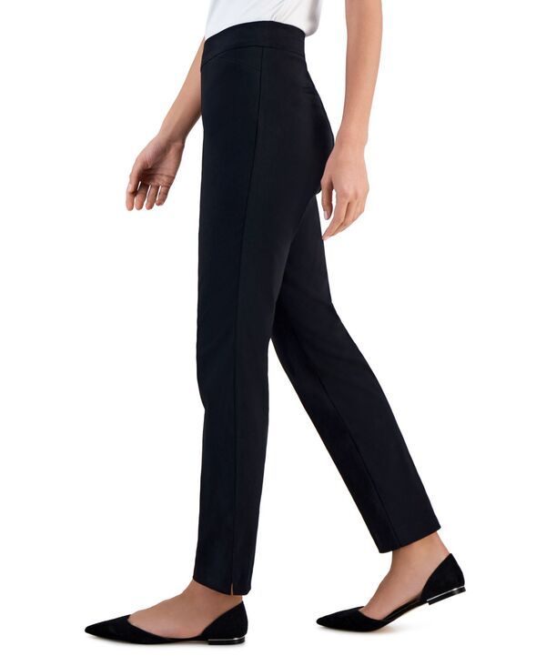 ジェイエムコレクション レディース ボトムス カジュアルパンツ パンツ JM Collection Womens Cambridge Woven PullOn Pants Deep Black ブラッ