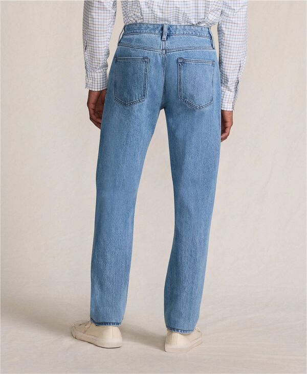 ランズエンド メンズ ボトムス デニムパンツ Lands End Mens Rigid Comfort Waist Classic Fit Jean Medium stonewash