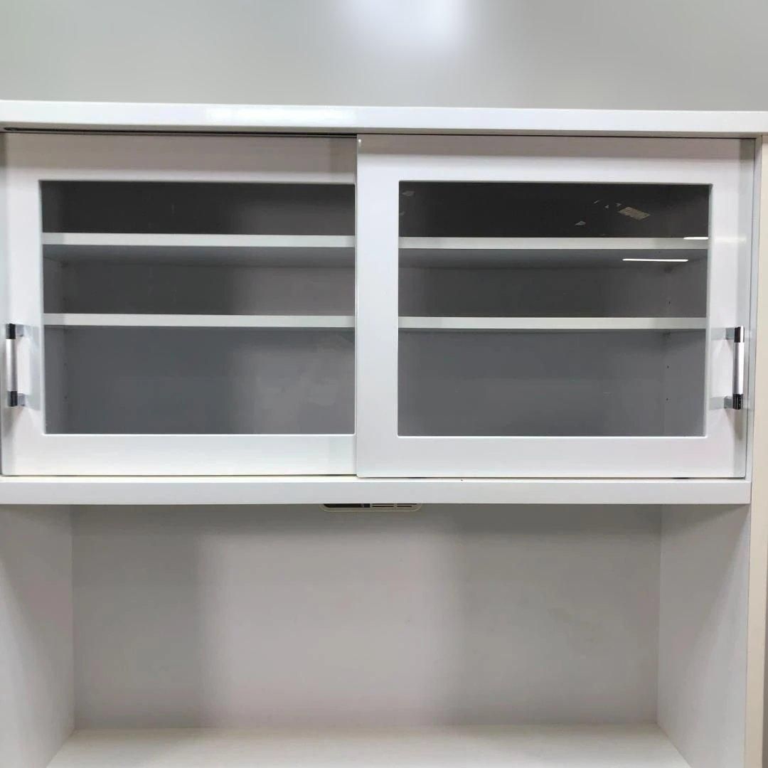 120cm キッチンボード 食器棚 カップボード レンジボード ホワイト 