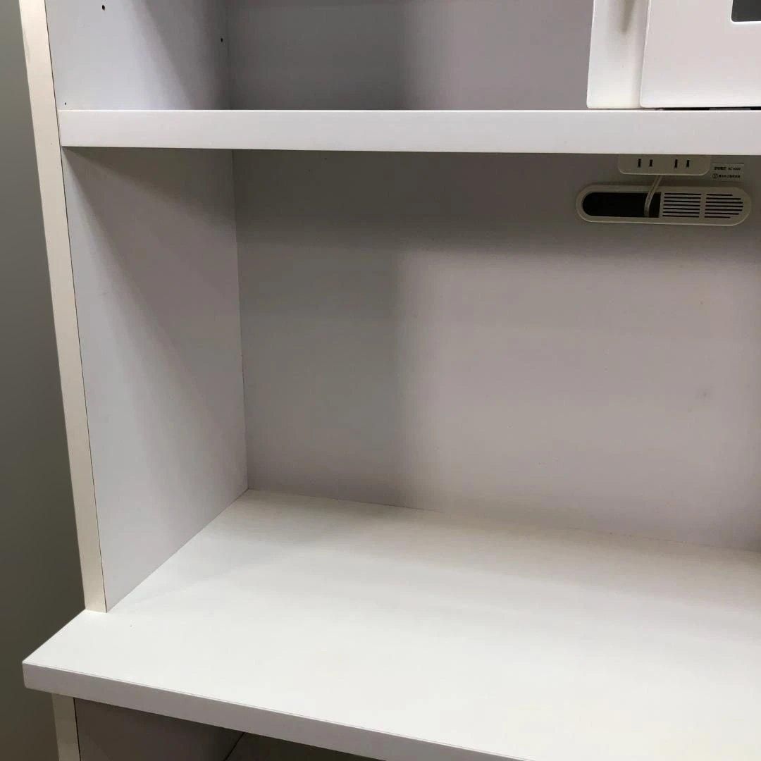 120cm キッチンボード 食器棚 カップボード レンジボード ホワイト 