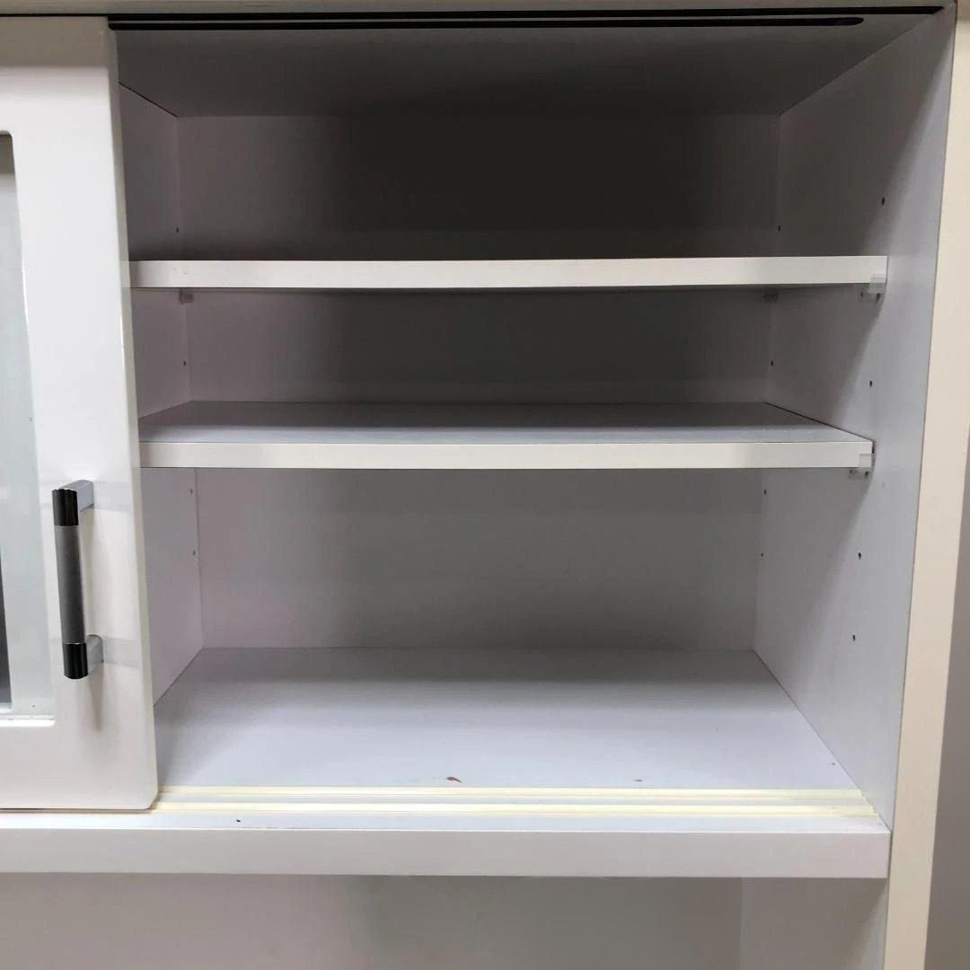 120cm キッチンボード 食器棚 カップボード レンジボード ホワイト 