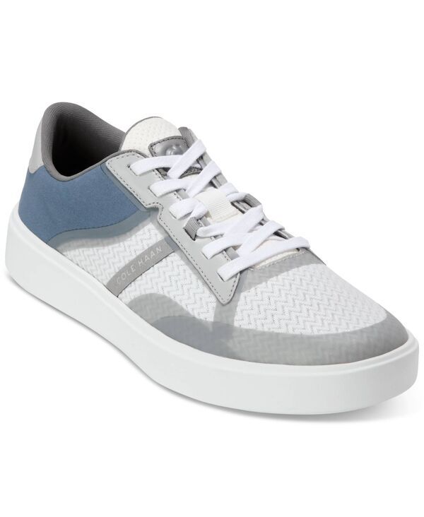 コールハーン メンズ シューズ スニーカー レース Cole Haan Mens Grand Crosscourt Winner MixedMedia LaceUp Sneakers Sea Ston