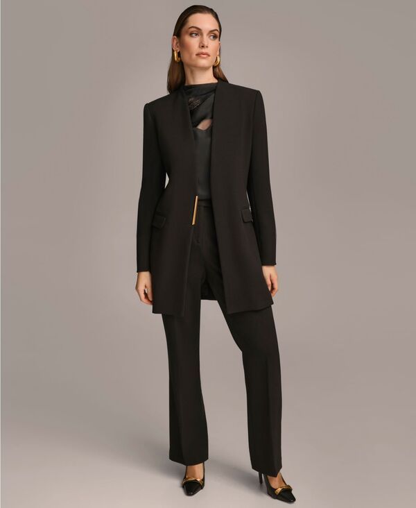 ダナ キャラン ニューヨーク レディース アウター ジャケット・ブルゾン ブレザー Donna Karan New York Donna Karan Womens Collarless Hardwar