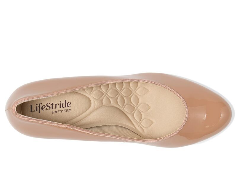 ライフストライド レディース シューズ ヒール プラスサイズ LifeStride ParigiPlus Pump Shoes Desert Nude Pat