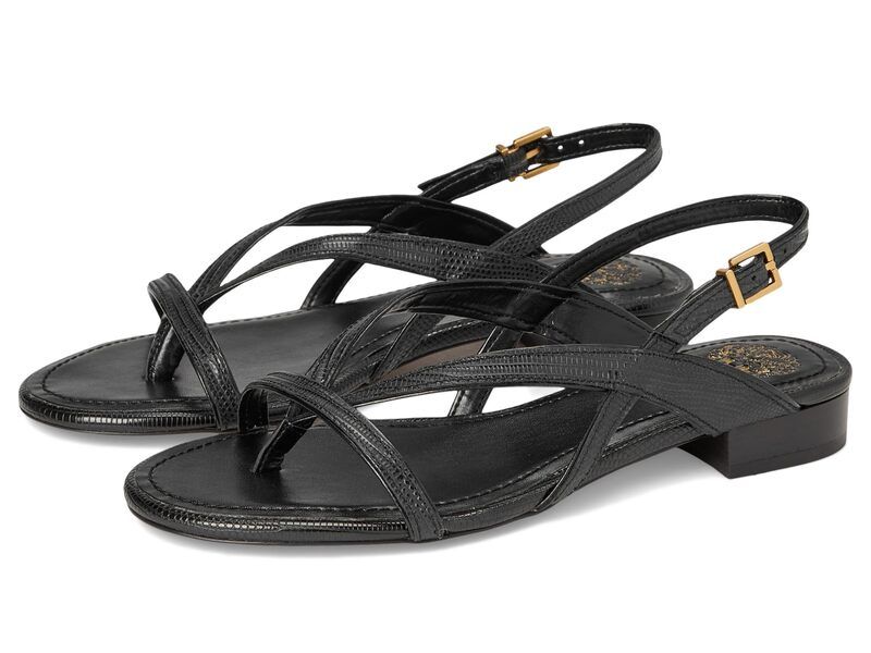 ヴィンスカムート レディース シューズ ヒール サンダル Vince Camuto Melly Strappy Flat Sandals Black ブラック