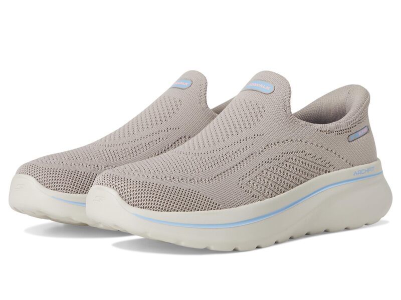 スケッチャーズ レディース シューズ スニーカー SKECHERS Performance Go Walk Arch Fit NJoy Arianne Hands Free SlipIns Taupe