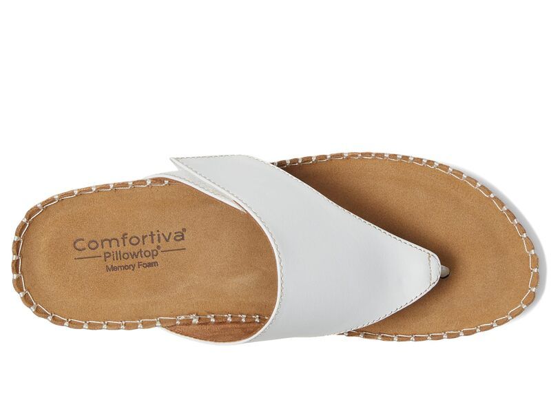 コンフォーティバ レディース シューズ ヒール Comfortiva Edwyn White ホワイト