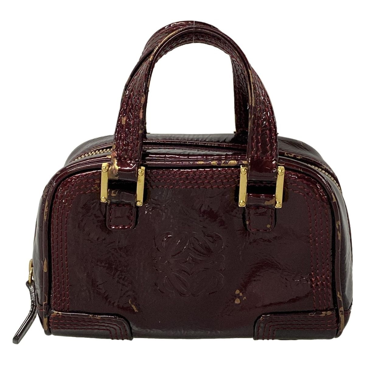 LOEWE(ロエベ) ハンドバッグ マイクロミニアマソナ ボルドー