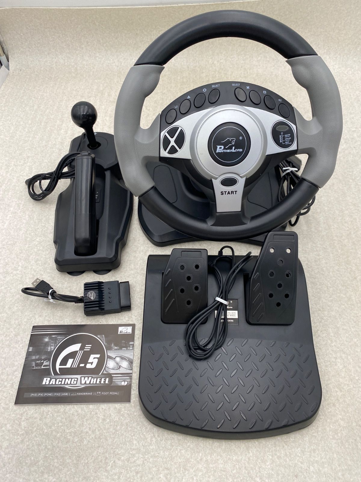 PANTHERLORD RACING WHEEL GT-5 ハンドルコントローラー - メルカリ