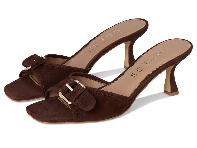 ゲス レディース シューズ ヒール GUESS Dista Dark Brown ブラウン