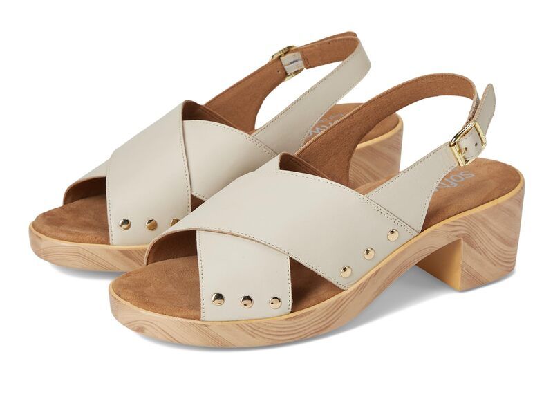ソフトウォーク レディース シューズ ヒール SoftWalk Florence Ivory アイボリー