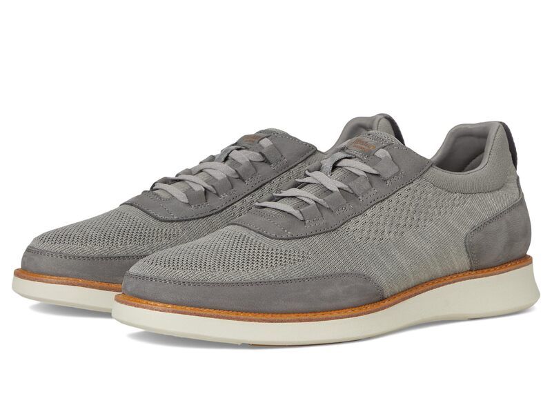 フローシャイム メンズ シューズ スニーカー レース ニット Florsheim Launch Knit Elastic Lace Moc Toe SlipOn Gray グレー