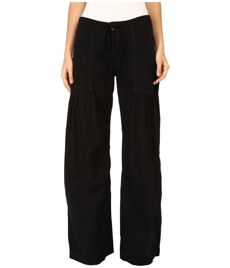 エックスシーブイアイ レディース ボトムス カジュアルパンツ ワイドレッグ XCVI Willowide Leg Stretch Poplin Pants Black ブラック