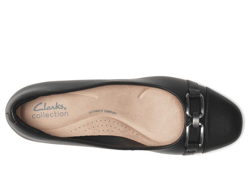 クラークス レディース シューズ ヒール Clarks Iridessa Erin Black Leather ブラック