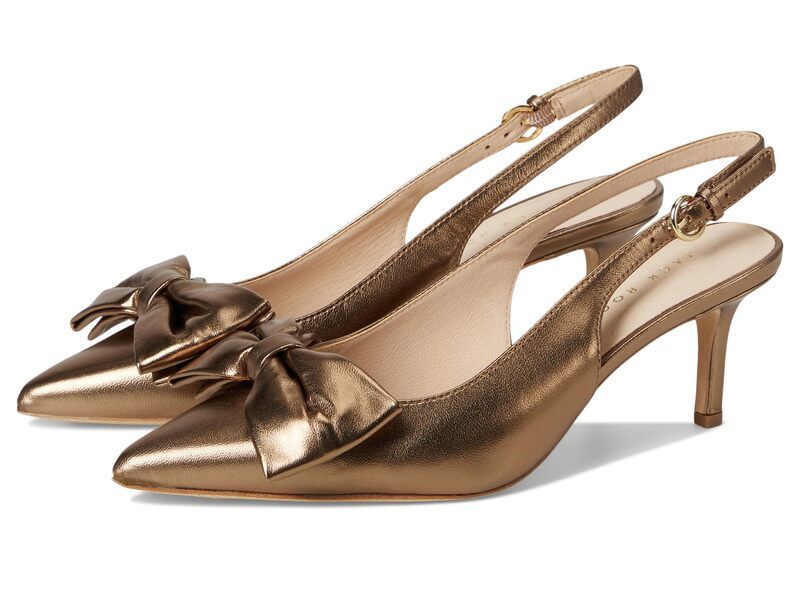 ジャックロジャース レディース シューズ ヒール トール Jack Rogers Maclean Bow Sling Metallic Nappa Bronze メタリック