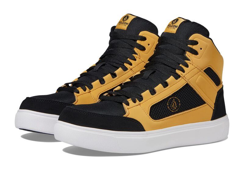 ボルコム メンズ シューズ スニーカー Volcom Evolve High Top SD Comp Toe BlackYellow ブラック