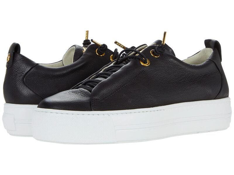 ポール・グリーン レディース シューズ スニーカー Paul Green Faye Sneaker Black Gold Comb ブラック