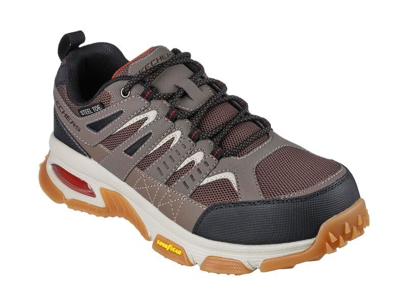 スケッチャーズ メンズ シューズ スニーカー SKECHERS Work SkechAir Envoy ST Arcket TaupeBlack ブラック