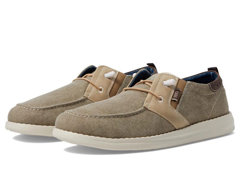 ノンブッシュ メンズ シューズ スニーカー Nunn Bush Brewski Moc Toe Slipon with Elastic Bungee Stone ストーン