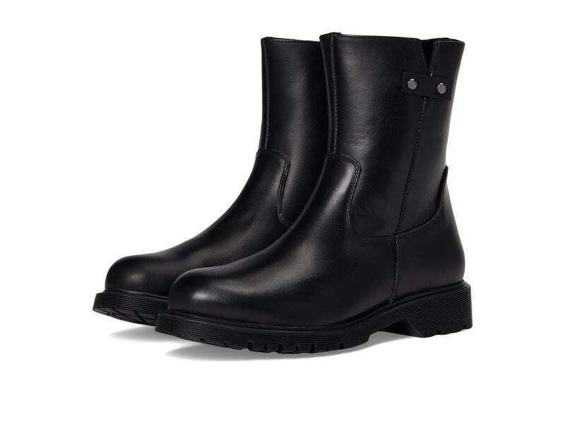 ラカナディアン レディース シューズ ブーツ・レインブーツ La Canadienne Hogan Black Leather ブラック