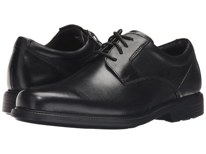 ロックポート メンズ シューズ オックスフォード Rockport Charles Road Plain Toe Oxford Black Leather ブラック