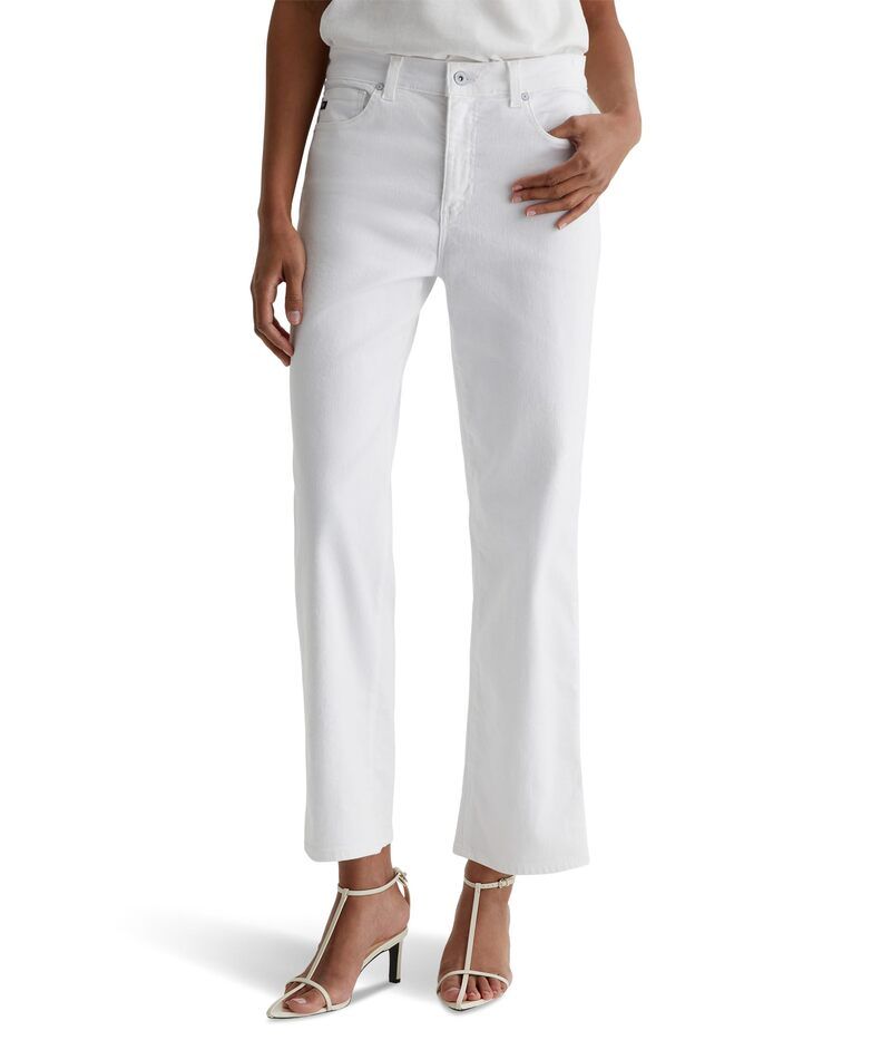 エージージーンズ レディース ボトムス デニムパンツ AG Jeans Brinley Mid Rise Straight Crop Gallery White ホワイト