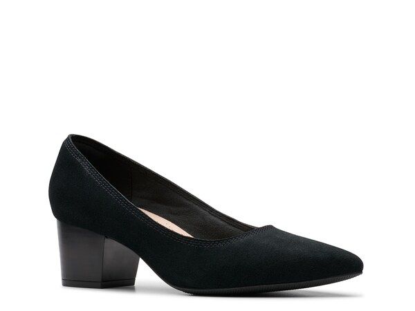 クラークス レディース シューズ パンプス Clarks Ellanie Hope Pump Black Suede ブラック