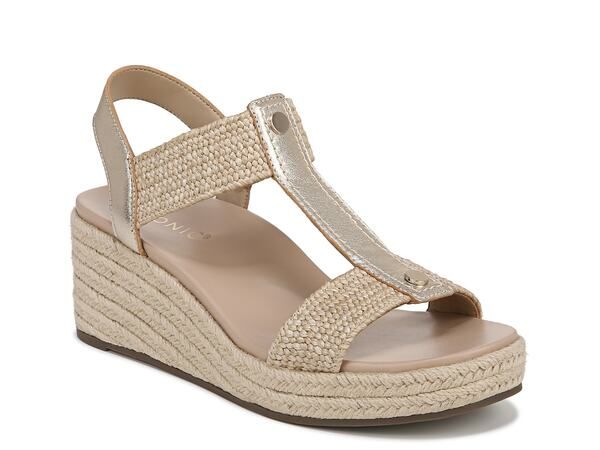 バイオニック レディース シューズ サンダル Vionic Calera Espadrille Wedge Sandal Gold ゴールド