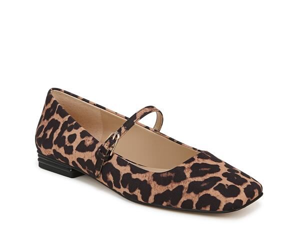 フランコサルト レディース シューズ パンプス Franco Sarto Tinsley Mary Jane Flat Brown Leopard Print ブラウン