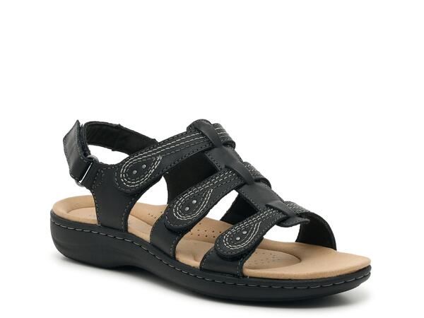 クラークス レディース シューズ サンダル Clarks Laurieann Vine Sandal Black ブラック