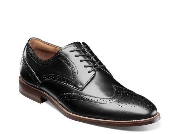 フローシャイム メンズ シューズ オックスフォード ウィングチップ Florsheim Rucci Wingtip Oxford Black ブラック