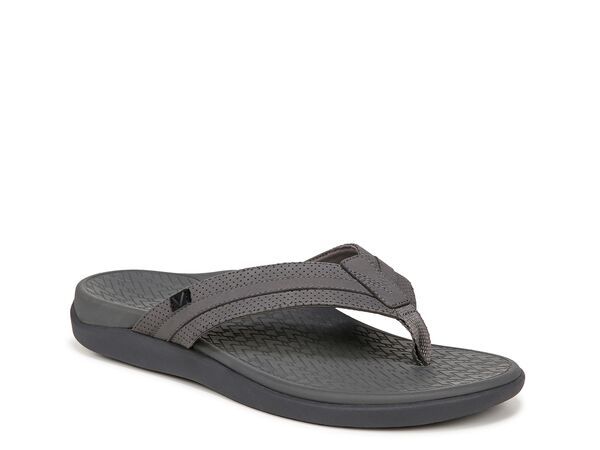 バイオニック メンズ シューズ サンダル Vionic Tide II Sandal Mens Charcoal Grey Nubuck チャコール