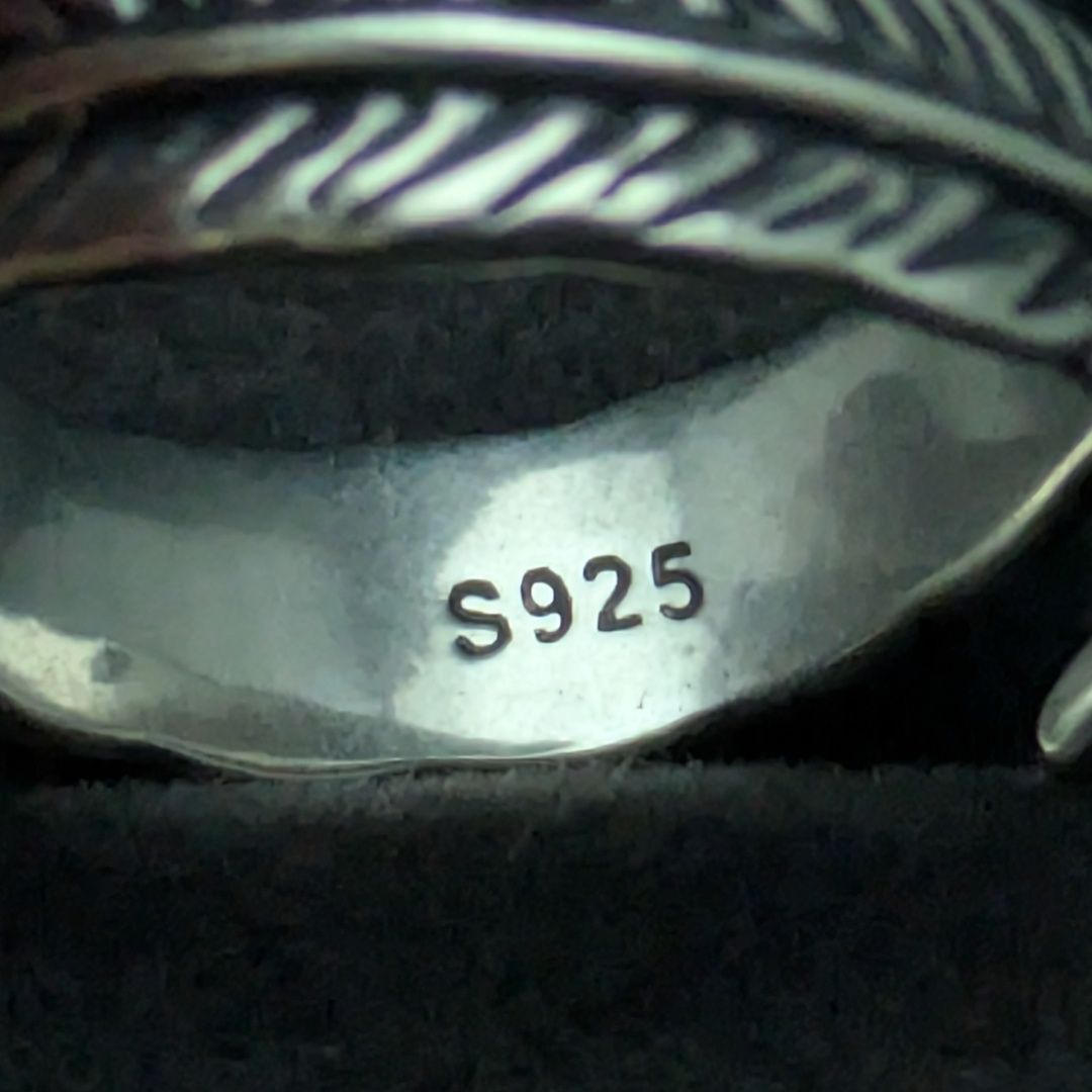 ヴィンテージ フェザーリング スターリングシルバー 925 約10〜25号