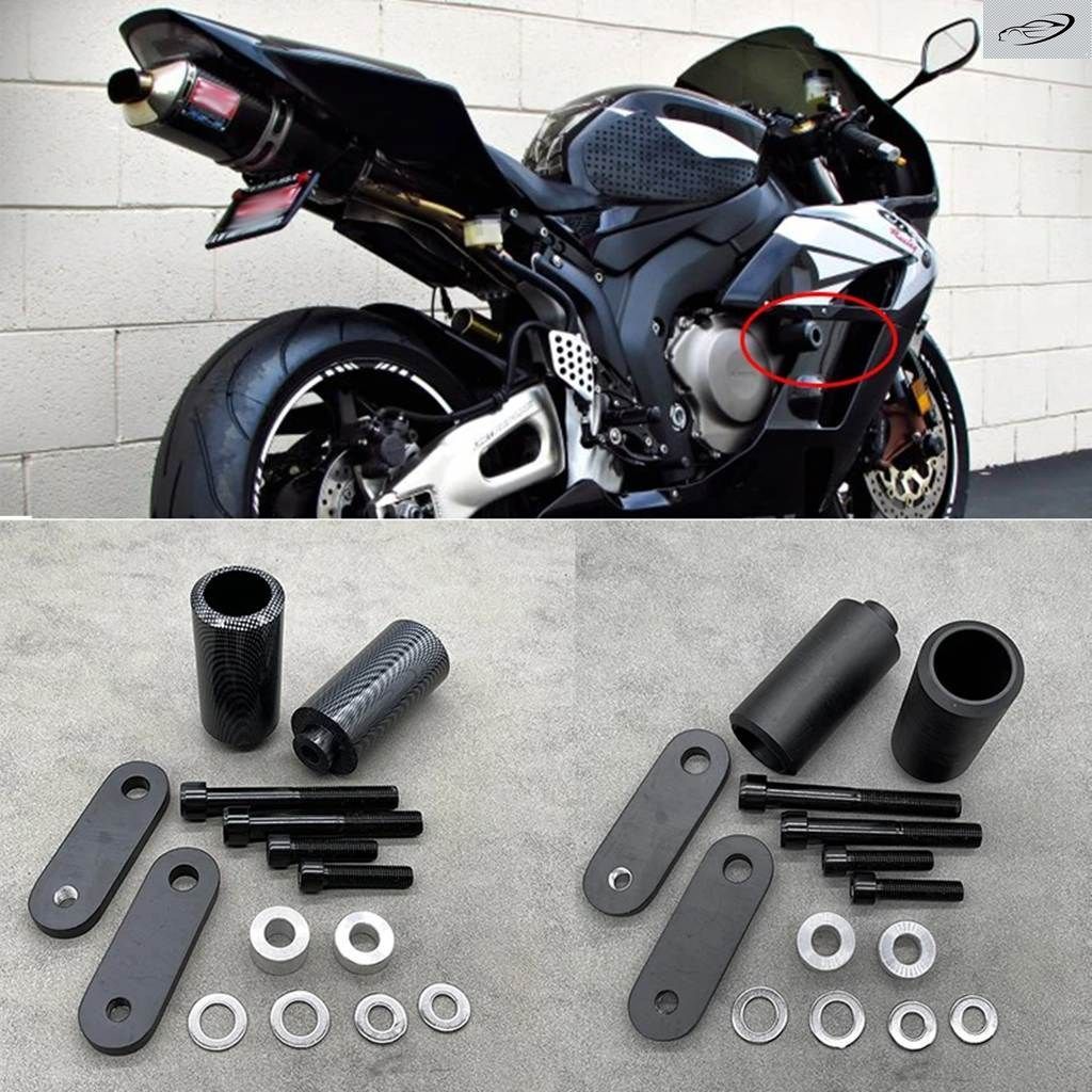 ホンダ CBR1000RR 1000 RR 2004 2005 用 オートバイ エンジン パーツ フレーム スライダー 転倒防止 クラッシュ プロテクター カーボン