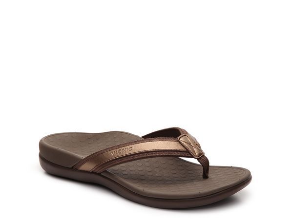 バイオニック レディース シューズ サンダル Vionic Tide II Flip Flop Bronze