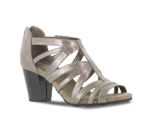 イージーストリート レディース シューズ サンダル Easy Street Amaze Sandal Pewter Metallic ピューター