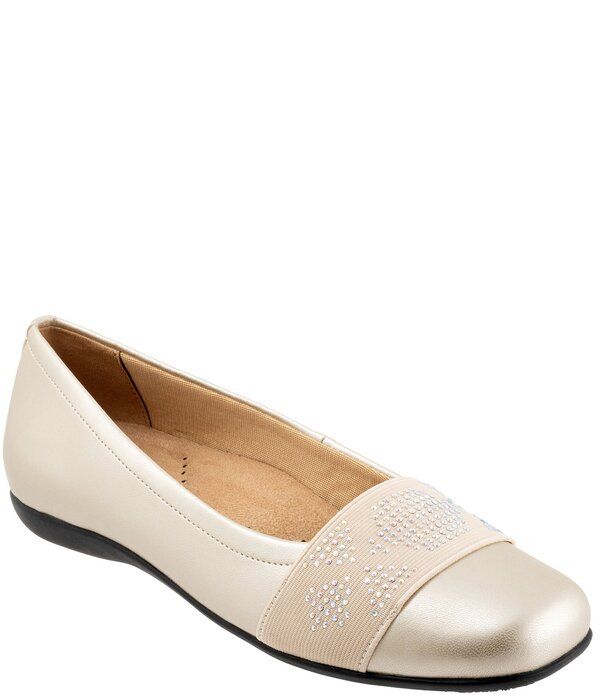 トロッターズ レディース シューズ パンプス トール Trottersamantha Metallic Gem Band SlipOn Flats Champagne Gem シャンパン
