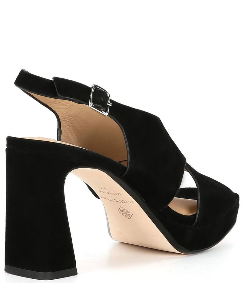 アントニオ メラーニ レディース シューズ サンダル プラットフォーム スエード Antonio Melani Dana Suede Platform Xband Slingback Sandals