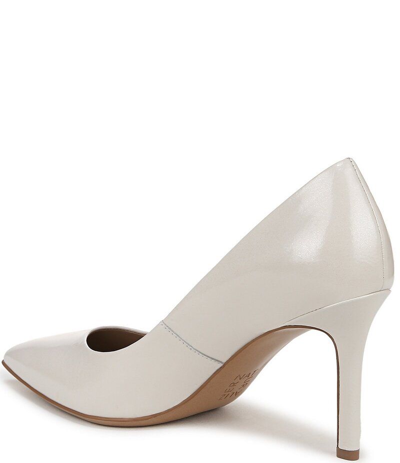 ナチュライザー レディース シューズ パンプス レザー Naturalizer Anna Leather Pointed Toe Pumps Warm White ホワイト