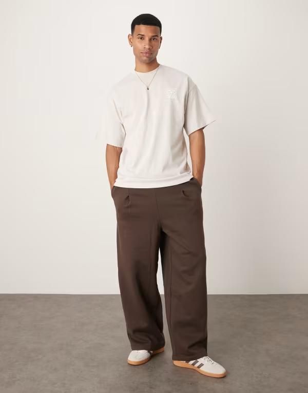 エイソス メンズ ボトムス カジュアルパンツ パンツ スウェットパンツ ASOS DESIGN premium heavyweight balloon sweatpants part of a set