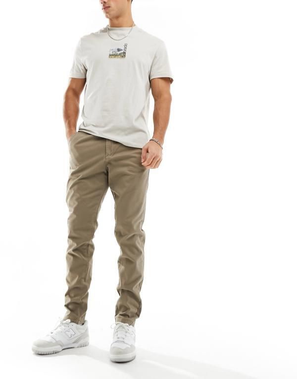 ジャック アンド ジョーンズ メンズ ボトムス カジュアルパンツ スリムフィット Jack Jones Intelligence slim fit chino Beige ベージュ
