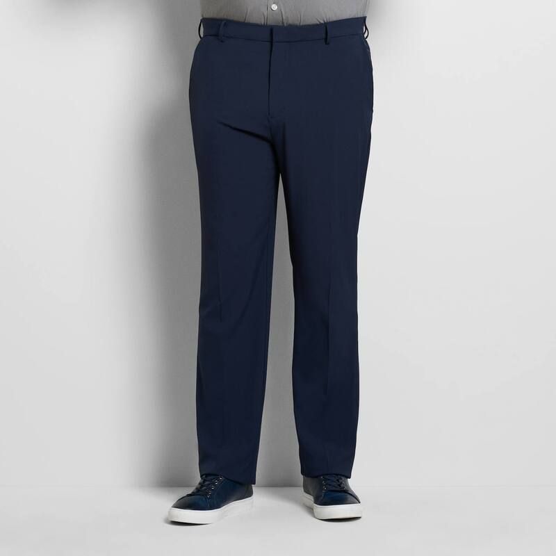 ヴァンハウセン メンズ ボトムス カジュアルパンツ ストレートール Big Tall Van Heusen Everyday Defense Straight Leg Pants Navy Blaze