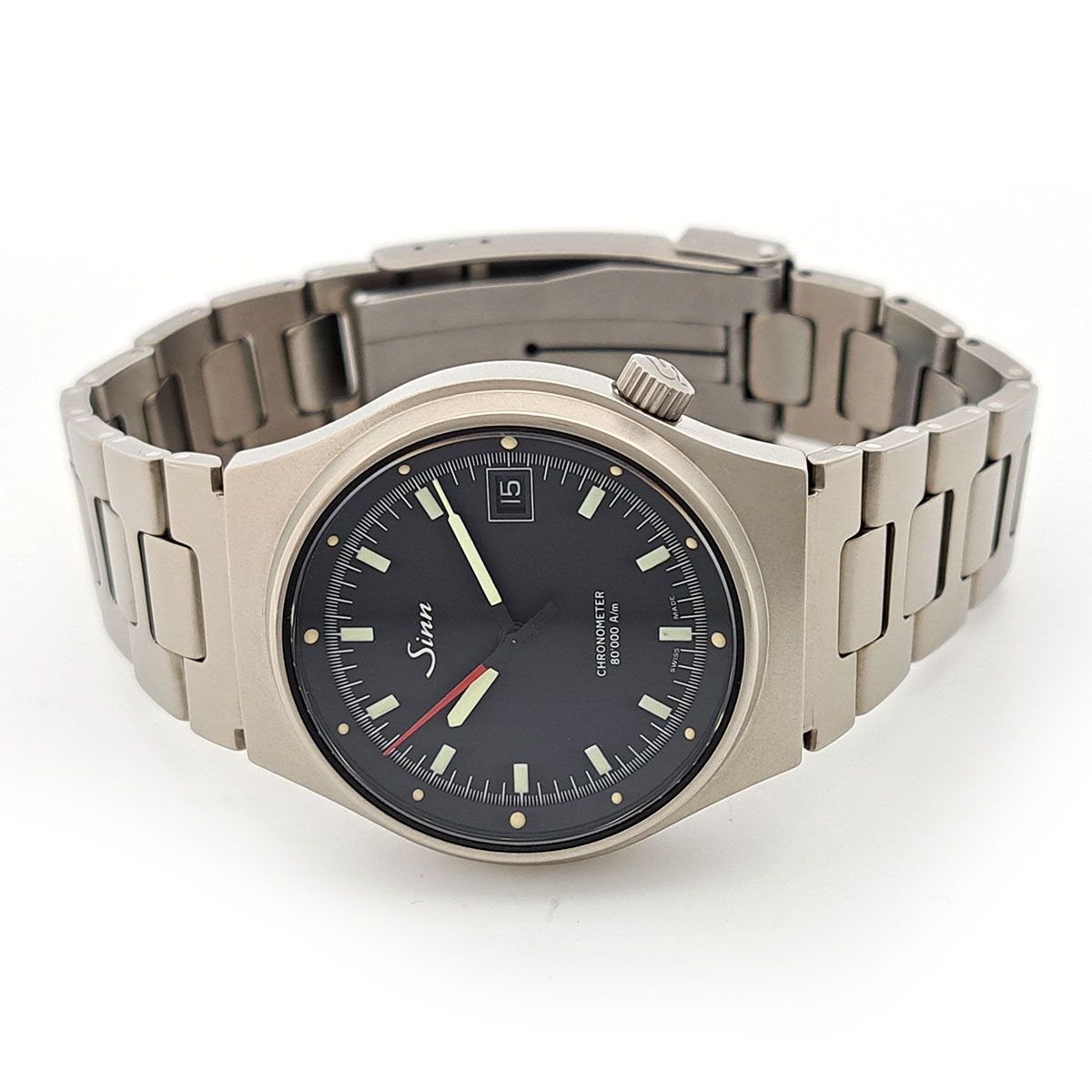 ジン 244 チタン 80,000A/m Overhauled by Sinn 244.TI.I 自動巻き
