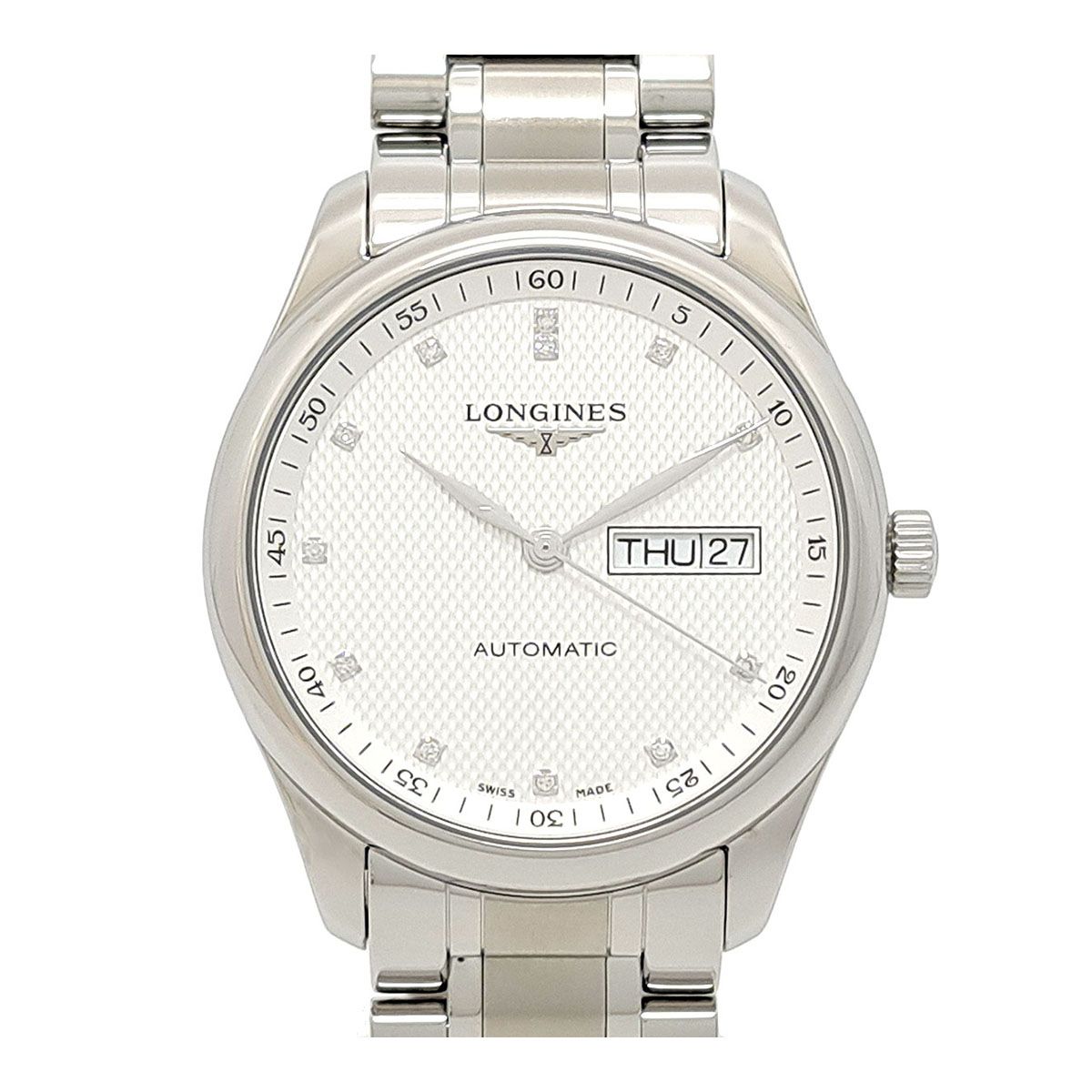 ロンジン マスターコレクション オートマティック ダイヤモンドインデックス L2.755.4 自動巻き ステンレススティール メンズ LONGINES【中古】 【時計】