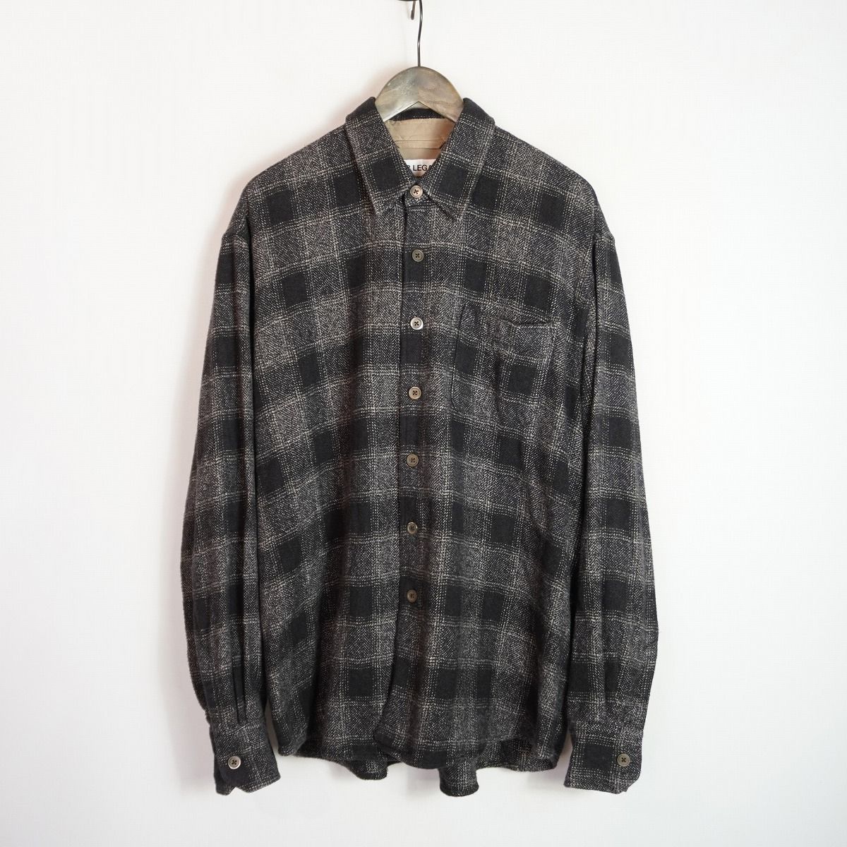 正規 美品 25AW OUR LEGACY アワーレガシー M4252AO ABOVE SHIRT アボーヴ シャツ 長袖 OAKLAND-LOW-TWIST-CHECK 黒茶 サイズ48 4155Q