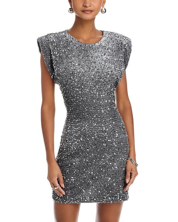 スティーブ マデン レディース トップス ワンピースパンコール STEVE MADDEN Astoria Sequinedress Grey グレー 11,506円