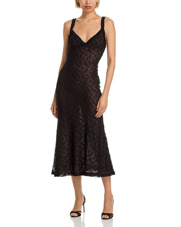 バードット レディース トップス ワンピース レース Bardot Alegra Stretch Lace Dress Black ブラック 11,455円