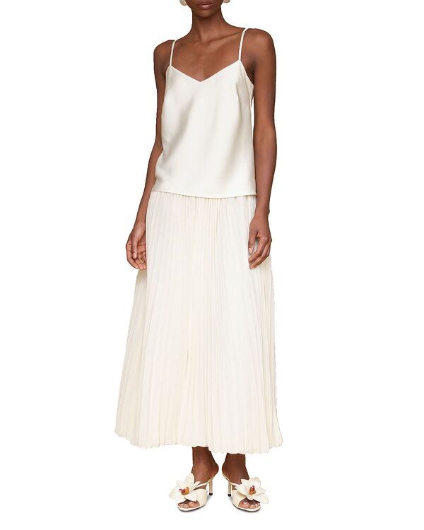 アヴェックレフィーユ レディース トップス ワンピース プリーツスカート プリーツ スカート コントラスト マキシ Avec Les Filles Contrast Pleated Skirt Max 14,024円
