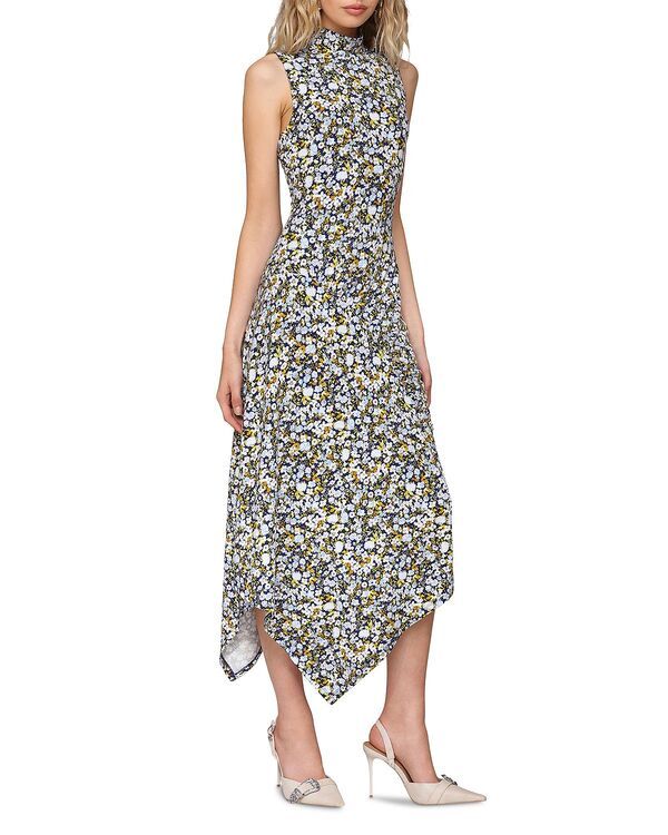 アヴェックレフィーユ レディース トップス ワンピース モックネック アシンメトリー プリント ミディ Avec Les Filles Printed Mock Neck Asymmetric Mid アヴェックレフィーユ レディース トップス ワンピース モックネック アシンメトリー プリント ミディ Avec Les Filles Printed Mock Neck Asymmetric Mid